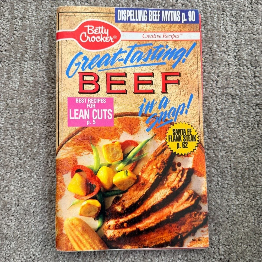 Vintage Betty Crocker‎ Creative Recipes Cookbook Booklet Lot of 7 1990 1991
